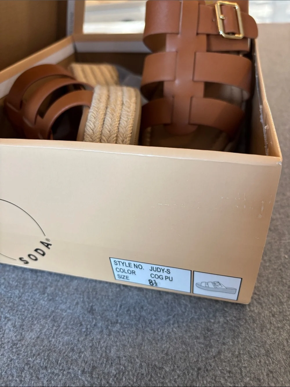 Women’s Platform Espadrille Slide Sandals Chestnut 8 1/2